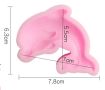 2 размера Делфин силиконов молд форма декор украса сладки фондан мъфини и шоколад, снимка 3