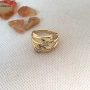 Пръстен с 14К златно покритие 224830, снимка 1