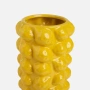 Жълта керамична ваза с лимони – уникален дизайн, модерна, снимка 2