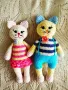 Плетени играчки - зайци и котки, снимка 2