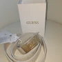 Оригинален колан GUESS бяла кожа и златна катарама размер Л, снимка 1