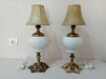 Комплект от две големи старинни лампи - лампа, снимка 1 - Антикварни и старинни предмети - 45005556