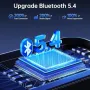 Нов FM трансмитер с Bluetooth 5.4, стерео звук и цветна подсветка за кола, снимка 4