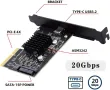 НОВ! USB-C към PCI-E 4X Express адаптер за карта за дънна платка, снимка 6