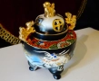 Кадило,тамянник японски порцелан Satsuma,дракон. , снимка 14
