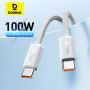 Кабел Usb type C to Usb type C 100W BASEUS, снимка 1 - USB кабели - 46057027