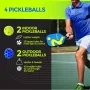 Reach Sports Pickleball комплект – 2 ракети от фибростъкло, 4 топки, чанта за носене, снимка 5