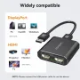 DGYBDFC 4K60Hz Displayport към двоен HDMI адаптер, DP 1.4 към 2х HDMI 2.0, снимка 5