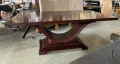 Луксозна масивна трапезна маса от масивно дърво класически американски стил, снимка 2