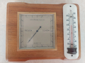 Барометър+Термометър West Germany от 90 те години размери-18см/ 14см, снимка 1