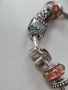 Сребърна гривна с талисмани, снимка 7