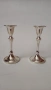 Двойка елегантни посребрени свещници, снимка 1