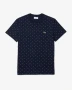 lacoste Men's Crewneck Polka Dotted Cotton - страхотна мъжка тениска КАТО НОВА S, снимка 2