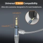 Нов 3.5mm AUX кабел за слушалки с бум микрофон за игри и разговори, снимка 7