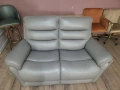 Сив кожен диван двойка La-z-boy, снимка 7