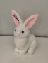 плюшено бяло зайче с име по избор, снимка 1