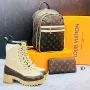 Louis Vuitton Дамски Комплект Боти, Чанта, Портмоне Код D1623, снимка 10