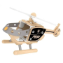 Дървен конструктор - полицейски хеликоптер (004), снимка 1 - Конструктори - 44988643