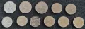 10 пенса Великобритания, 11 различни, снимка 1