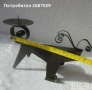 Свещници: Свещник  Щраус 30 см Статуетка от старо желязо, снимка 11