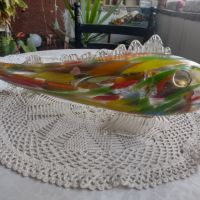 Ръчно - издухана риба от многоцветно стъкло , снимка 3 - Други ценни предмети - 45303253
