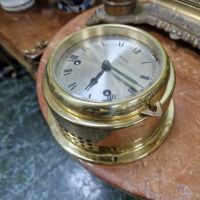 Рядък антикварен колекционерски немски корабен яхтен механичен часовник Hermle , снимка 3 - Антикварни и старинни предмети - 45278658