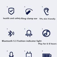 Блутут слушалки bone conduction tws, снимка 8 - Bluetooth слушалки - 45108859