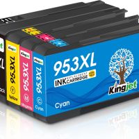 KINGJET 953XL касети с мастило за HP 953 953XL за HP OfficeJet Pro 7720 7740 8710 8218 8715 8718 , снимка 1 - Консумативи за принтери - 45090494