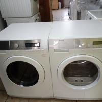 Комплект пералня и сушилня с термопомпа Aeg Protex Plus 8кг A+++  2 години гаранция!, снимка 12 - Перални - 44984742