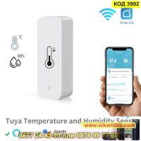Безжичен термометър и влагомер притежаващ WiFi сензор Tuya / Smartlife - КОД 3992, снимка 1 - Други стоки за дома - 45467777
