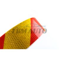 Светлоотразително тиксо 5cm x 50m жълто - червено, снимка 4 - Аксесоари и консумативи - 45392835