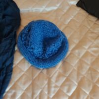 Шал и шапка в синьо , снимка 3 - Шалове - 45717929