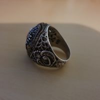 Османски военен Сребърен пръстен 925, снимка 2 - Антикварни и старинни предмети - 45845524