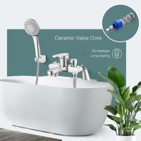 Смесител за вана с душ слушалка Модерен едноръкохватков, 3 режима, 1,5 м маркуч за душ, снимка 3 - Смесители - 45636040