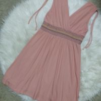 КРАСИВА спортно-елегантна розова рокля с регулираща се ширина на раменете, снимка 6 - Рокли - 45216858