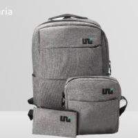 Комплект от три чанти (раница, чанта за през рамо и несесер) + Кожен картодържател, снимка 2 - Чанти - 45630897