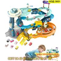 Игра за деца писта с колички на няколко нива - Космическа база - КОД 3851, снимка 2 - Коли, камиони, мотори, писти - 45420040