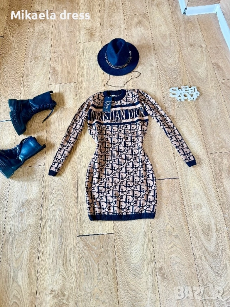 Разкошна топла ежедневна рокля.Суперефектна, снимка 1