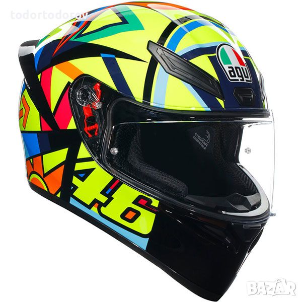 ТОП ЦЕНА Мото каска за мотор AGV K1 SOLEUNA TOP VR46,M-S 57см. NEW, снимка 1