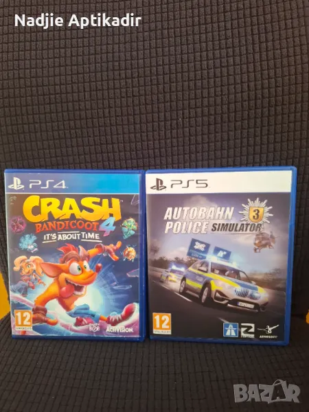 Игра "Crash Bandicoot 4" и "Police simulator.     " за PS 4/PS5, снимка 1