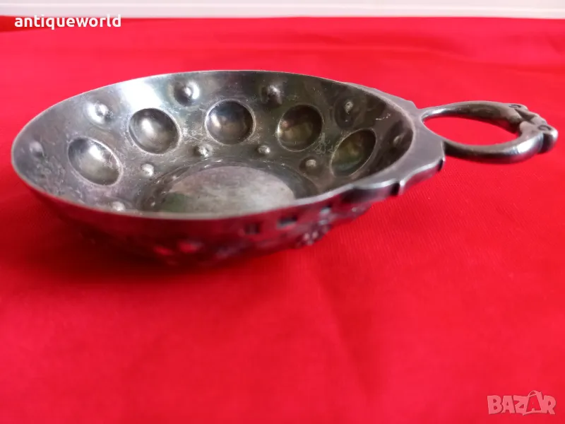 Стар Посребрен СОМЕЛИЕРСКИ Тас , Съд Чаша Маркиран!, снимка 1