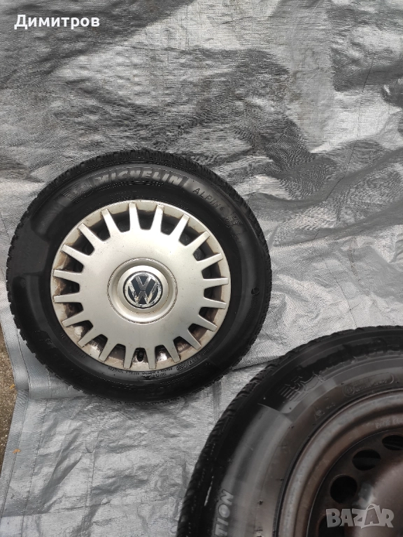 Зимни гуми с джанти за Фолксваген Пасат , снимка 1