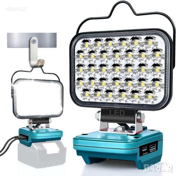 LED работна лампа за Makita 18V, 100 W 5000 LM, снимка 1