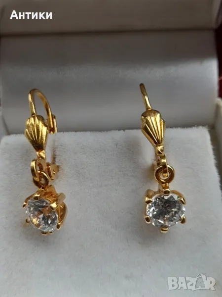 Позлатени обици , снимка 1