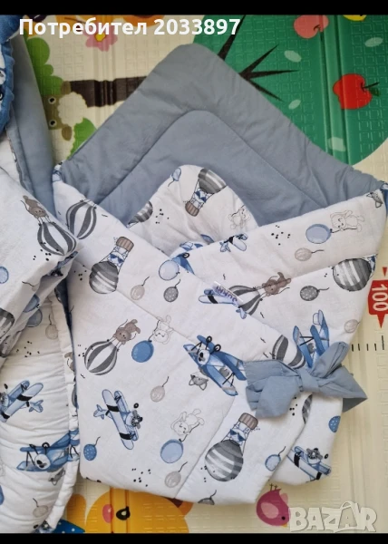 Jukki одяло-чувалче с панделка, снимка 1