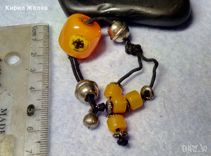 АЕК 1924 КОЛЕКЦИОНЕРСКА ФУТБОЛНА ФЕНСКА КЕХЛИБАРЕНА БРОЕНИЦА от ТОПЕН ПРАХОВ КЕХЛИБАР ГЪРЦИЯ 48655, снимка 1