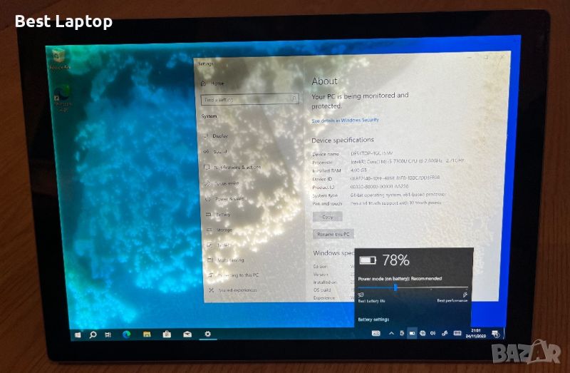 Microsoft surface pro 5 i5-7300u 4gb ram 128gb ssd, снимка 1