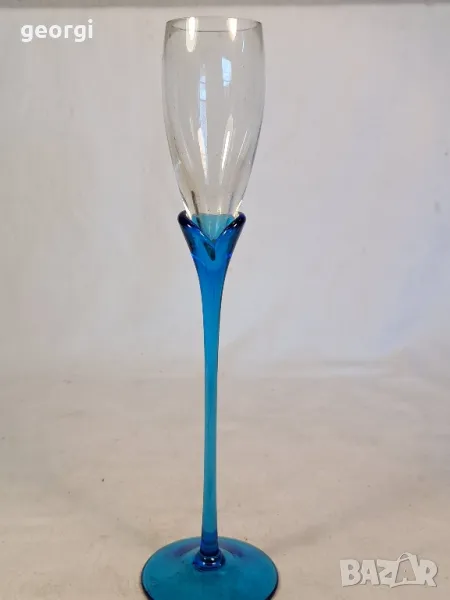 стъклена чаша лале за шампанско 23/1, снимка 1