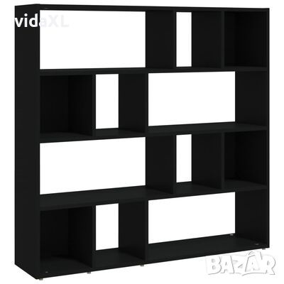 vidaXL Библиотека/разделител за стая, черна, 105x24x102 см(SKU:823246, снимка 1