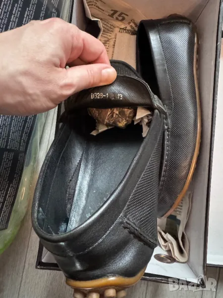 Черни мъжки мокасини, снимка 1